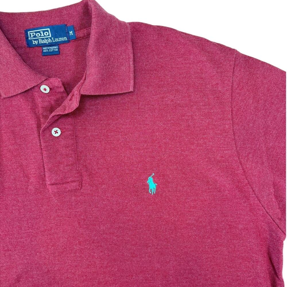 Polo Ralph Lauren Designer Short Sleeve‎ Preppy 100% Cotton Polo Shirt Sz Medium